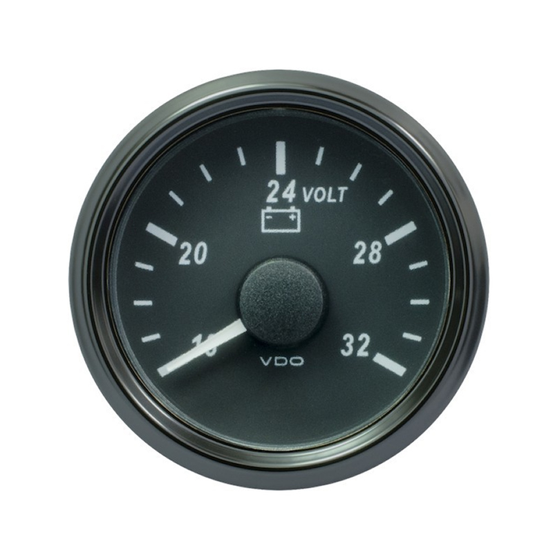 VDO SingleViu 0247 Voltmeter 16-32V Black 52mm